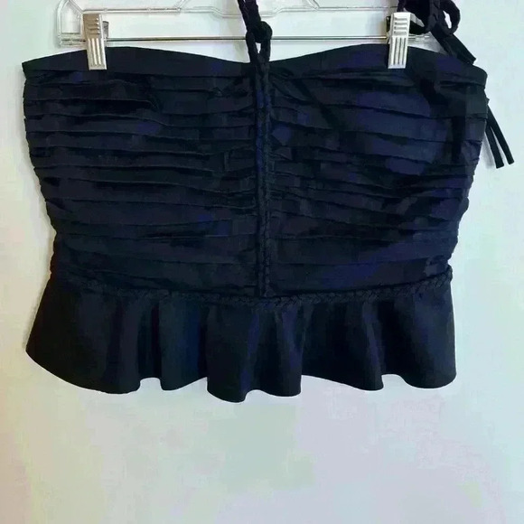 NEW! Veronica Beard Arienne Ruched Top in Navy. - Picture 3 of 10